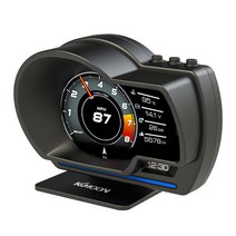 KKmoon 차량용 OBD2 GPS 헤드업 디스플레이 HUD 계기판, 검은 색