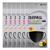 크리넥스 스타일 마스크 어린이용 블랙 3매입 X 6개