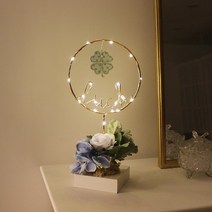 비아케이스튜디오 골드 쁘띠 로즈돔 LED 무드등 + 땡큐카드, 핑크