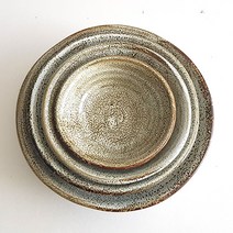 토비 천목 화이트 원찬기 세트 (4P), 단색