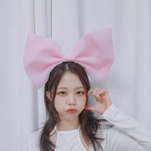 생활일번지 대왕리본 머리띠, 핑크100008