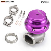 44mm 터보 배기 매니폴드 외부 v-밴드 웨이스트게이트 덤프 터보 웨이스트게이트 tkwst003f44, 자주색