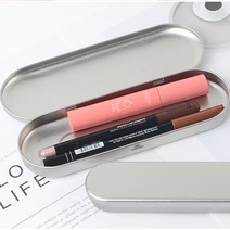 라운드 틴케이스 철재 1P 펜케이스 다용도 보관함 틴캔 휴대용 필통 수납 무지 슬림, 사이즈