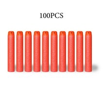 서바이벌 페인트볼 72CM 리필 다트 총알 구멍 있음 소프트 너프용 장난감, Orange 100PCS