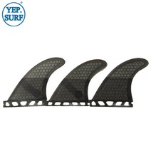 서핑보드 단일 탭 핀 블랙 벌집 유리 섬유 소재 서핑 S/M/L/UK2.1 크기 지느러미 좋은 품질 트라이 세트, [01] UK2.1