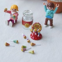 막대사탕 미니어처 장식 소품 블럭 피규어 인테리어 20231003EA, 막대사탕 아이들