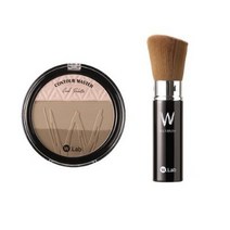 더블유랩 쿨 팔레트 컨투어 마스터 10g + 고급 브러쉬 세트, 혼합색상, 3세트