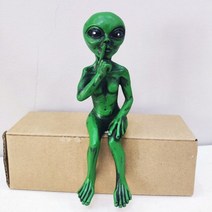 야외 조각상 화단 장식품 꾸미기 소품 유명한 수지 외계인 UFO 야외 놈 정원 동상 홈 인테리어 및 외관 장, 07 D