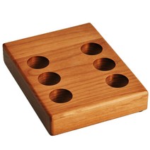 도장꽂이 원목 도장거치대 보관대 사무용 인장꽂이, 1개