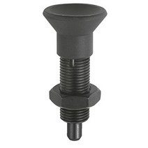 Kipp 03093-22004AK Steel Indexing Plungers Without Collar and Extended Locking Pin H Style Locking, 1, 40.5 mm Length, 5/16-24 Threa