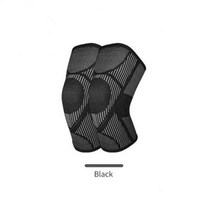 AOLIKES Gym Knee Pads Sports Fitness Kneepad Elastic Knee Brace Support Yoga Breathable Sports Kneep, BLACK_XL | CHINA