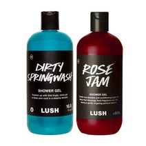 러쉬 샤워젤 바디워시 500g x 2개 골라담기 Lush Shower Gel, 더티 스프링워시 샤워젤 500g, 로즈잼 샤워젤 500g