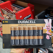 DURACELL 듀라셀 알카라인 건전지 14개입(C D 택1) 코스트코, C(1.5V)14개, 1개, 14개