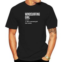 서핑 바디 보드 신제품 Windsurfing Girl 라운드넥 반팔 티셔츠 여성용 재미 있는 윈드서핑 보드 코튼 상, 01 Men black_09 4XL