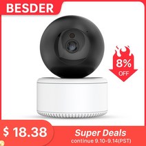 펫 캠 펫캠 반려견 cctv 펫카메라 강아지 캠 반려동물CCTV 홈씨씨티비 besder 2k 3mp 스마트 홈 ip 카메라 wifi 자동 추적 실내 ptz 보안 카메라 5x 줌, 3mp 64GB 카드 추가, 나는 플러그