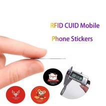 CUID 변경 가능한 재기록 가능 안티 메탈 폰 스티커 NFC 스마트 칩 토큰 복제기 배지 키 태그 RFID 카드 13.56MHz S50 1 개, 16=Lemonyellow, 1개