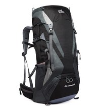 백팩 레인커버 반사 JETBOIL 방수 캠핑 백팩 아웃도어 스포츠 가방 60 + 5L 용량 등산 하이킹 트레킹, 01 Black Backpack