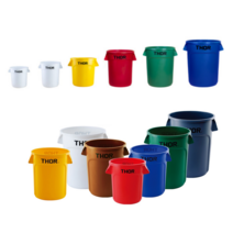 트러스트 토르 원형 컨테이너 Thor 12L 23L 38L 60L 75L 정리함 보관함 휴지통, 흰색, 추가(동일용량&컬러)