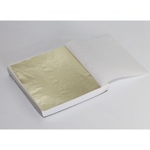 공예용 금박종이 금박지 은박지 핑크 로즈 레드 동박지 디자인 슬라임재료 슬라임만들기, 8.5 × 8 cm 샴페인 은박 약 100 장