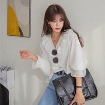 [나크21] (44~100) 러플플랫 프린세스 블라우스 NK21-T-17