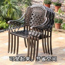 야외식탁의자 카페 빈티지 철제 테라스 정원 주물 발코니, C 스타일 핀란드 의자(쿠션제외) (17호)