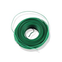 마이플랜트 PVC 칼라타이 1M 철사 전선 빵끈 다용도 원예 포장재, 색상:그린 1M