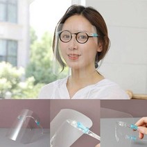투명 얼굴 가리개 투명 안면 보호 안경형 고글형 0.7258ea