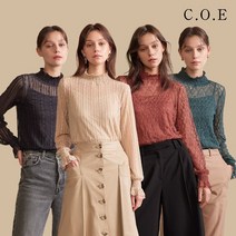 C.O.E 꼬에 레이스 블라우스 4종+이너탑 4종