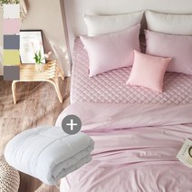 60수사틴 순면누빔이불커버침구풀세트솜포함EK 5컬러