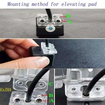 EzZHA 자동차 후방 카메라 브래킷 스즈키 비타라 스위프트 SX4 S-CROSS 크로스오버 알토 A 스타 그란타 XL, 02 Bracket and mat