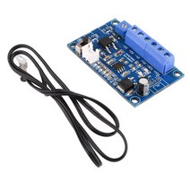 DC12V-24V 팬 온도 제어 거버너 PWM 50cm 감지 와이어 LED 표시기 2 개 포함, [01] as shown