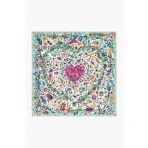 여성손수건 등산스카프 아름답고 스카프 손수건 100x100 패션 인쇄