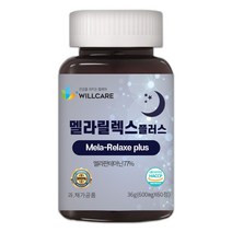 윌케어 멜라토닌 멜라릴렉스 플러스 HACCP 식약처인증 600mg, 1개, 60정