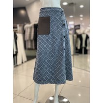 [보브] 다이아몬드 패턴 셋업 데님 스커트 7123455108 뉴코아일산