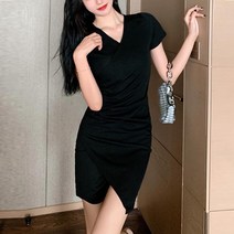 6월 7월 결혼식 하객룩 여름 원피스 블랙 검정 오피스룩