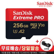 [sd카드1t] SanDisk 1TB 익스트림 마이크로SDXC UHS-I 메모리 카드 최대 190MB/s C10 U3 V30 4K 5K A2 마이크로 SD 카드 SDSQXAV-1T00-GN6MA, 1TB_Memory Card Only