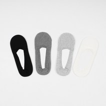 소소미도 4켤레 남성 무봉제 덧신 컴포트 모달 면 양말 페이크삭스