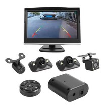 자동차 어라운드 뷰 서라운드뷰 360도 시스템 파노라마 시스템 4 카메라 hd 360 버드 파노라마 레코더 카메라 용품, 없음