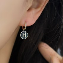 뷰띵 14K 18K H코인 에폭시 원터치 귀걸이