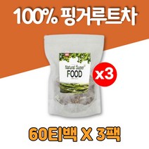 100% 핑거루트 차 티 티백 핑크루트 판두라틴, 3팩