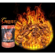 해맘푸드 직화쭈꾸미 바로먹는완제품 불향 반찬 주꾸미 캠핑요리 즉석식품 간편식품 도시락반찬 볶음 밀키트, 직화400g, 보통맛3팩