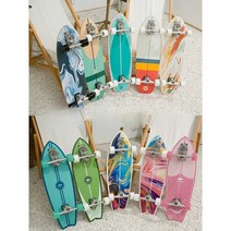 스케이트보드 서핑보드 페달프리 빅피쉬 브러쉬, 다크퍼플(B7스프링브릿지)30인치-퍼플패션
