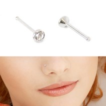 시크릿엠 코피어싱 노즈링 PA840큐빅코피어싱 실버 골드 NOSE PIERICING