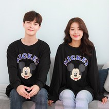 미키마우스 루즈핏 긴팔티셔츠 남여공용 오버핏티셔츠