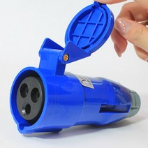 캠핑카 만들기 외부전원선 3핀 케이블커넥터 220V 인입선 플러그 콘센트, 카라반 인입코드