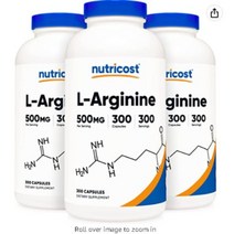 뉴트리코스트 L 아르기닌 500mg 900캡슐 아르지닌, 1개, 기본