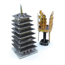 3D입체퍼즐 신라금관과 황룡사구층 목탑