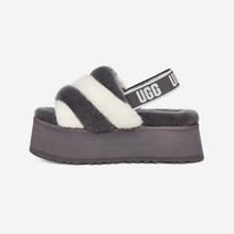 어그 부츠 슬리퍼 디스코 스트라이프 슬라이드 SHADE/WHITE COMBO 라움생