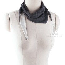 데일리 삼각 양면 이중 쁘띠무지 스카프