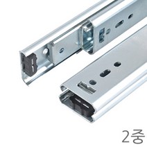 명가철물 이중레일 35폭 서랍 가구 고하중레일 슬라이딩 볼레일 광폭, 이중레일35폭 450mm